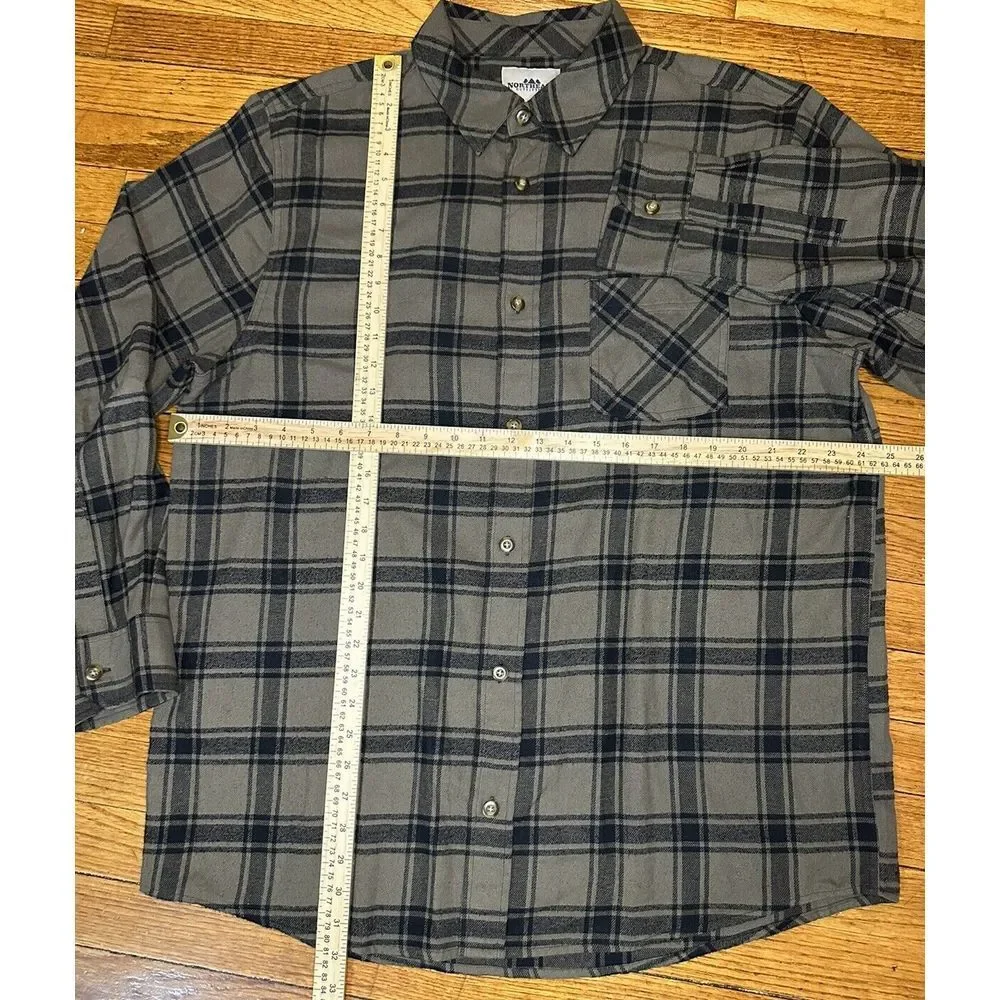 Northeast Outfitters Tartan Flannel Long Sleeve‎ Button Shirt Mens Size XL